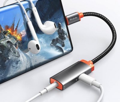 Type-C to DC3.5 + Type-C Audio Adapter (3A)
