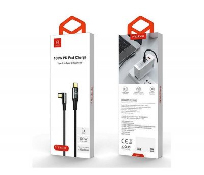 100W PD Cable Type-C to Type-C 90 Degrees (2.0m)