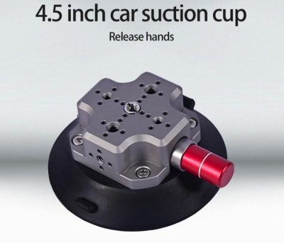 CNC rychloupínací držák na vozidlo (4.5inch) Black