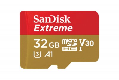 SanDisk MicroSDXC 32GB Extreme A1 UHS-I (V30) U3 + SD adaptér