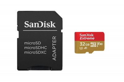 SanDisk MicroSDXC 32GB Extreme A1 UHS-I (V30) U3 + SD adaptér