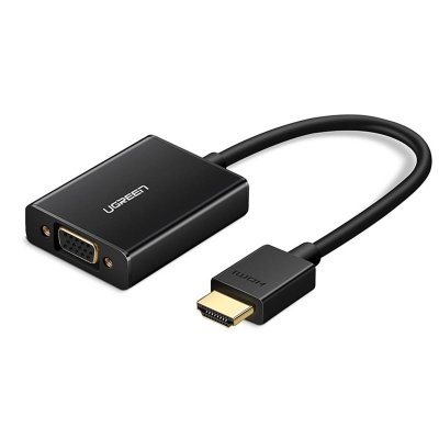 UGREEN MM102 HDMI to VGA adapter with audio (black)
