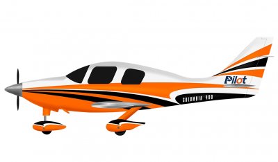 128" Columbia 400 scale 30% (3 250 mm) 50ccm (oranžovo/bílá)