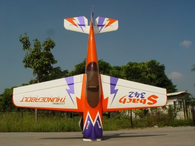 Sbach 342 scale 36% (2 700 mm) 100cc (oranžovo/fialová)