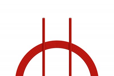 Kabel PVC 0.055mm2 10m (červený)