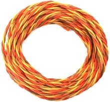 Kabel třížilový kroucený tlustý JR 0.34mm2 (PVC)