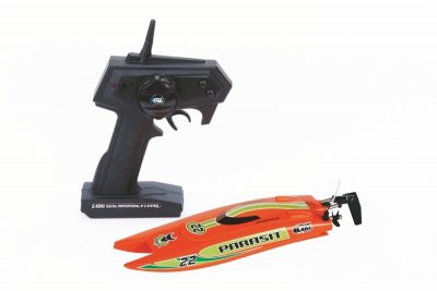 Parasit závodní loď 270mm, RC set 2,4 GHz