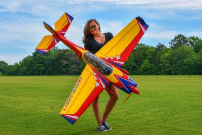 70" Extra 300 EXP V2 - Červená/Modrá/Žlutá 1,77m