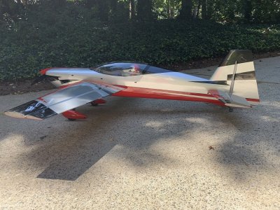 104" Extra NG - Červená/Stříbrná 2,64m