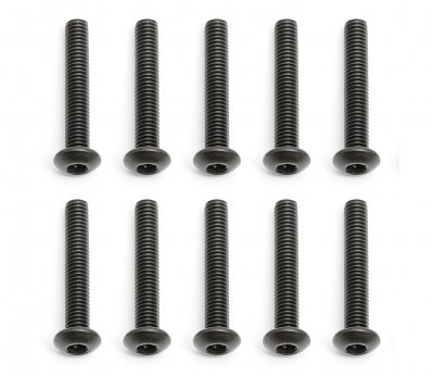 M3x18mm šroub s imbusouvou půlkulatou hlavou, 10ks.