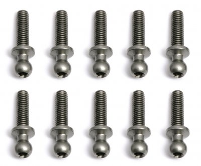 Kulové čepy, dlouhý krček, 10 mm délka závitu, 10 ks.