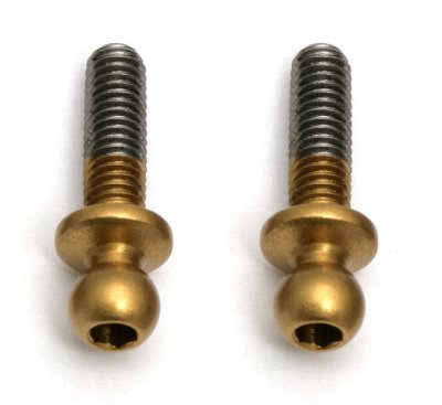 FT M3 kulové čepy, krátky krček, 10 mm délka závitu, 2 ks.