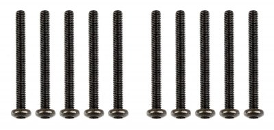M2,5x25mm šroub s imbusouvou půlkulatou hlavou, 10ks.