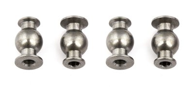 RC8B3 kuličky do kloubků s oboustraným límcem, 4mm, 4 ks.