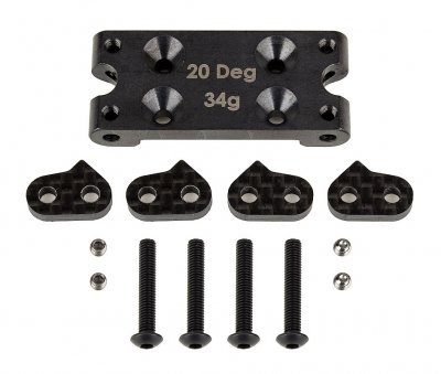 FT B6 ocelový Bulkhead, 34g, 20°, černý, 1 ks.
