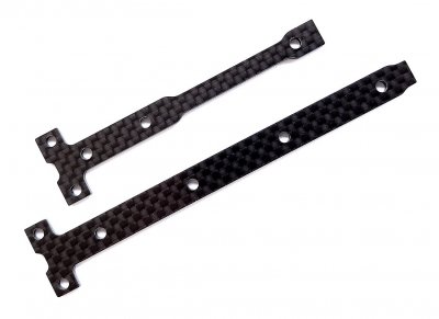 B74.1 šasi vzpěra, 2.0mm, uhlíková, 1+1 ks.
