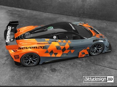Karoserie čirá SEVEN20 GT - (190 mm)