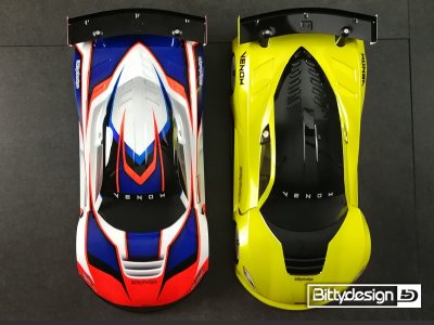 Karoserie čirá VENOM GT - (190 mm)