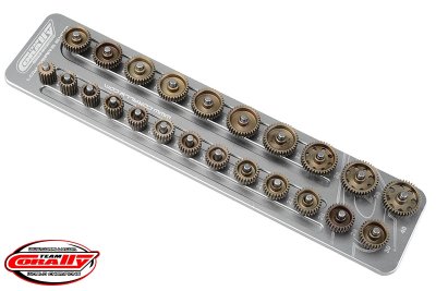 Hliníkový držák pastorků 64DP/3,17mm hřídel (pro třiadvacet pastorků)