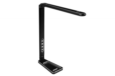 LED stolní - nastavitelná svíť. - sensor pohybu - pracovní vanička - barva černá