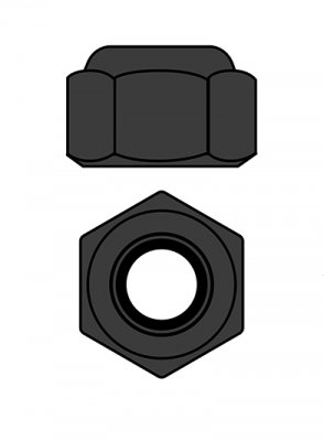 Hliníkové Nylon STOPmatky M2 - šedé - 10 ks.