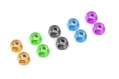Hliníkové Nylon STOPmatky M3 - zelené - 10 ks.
