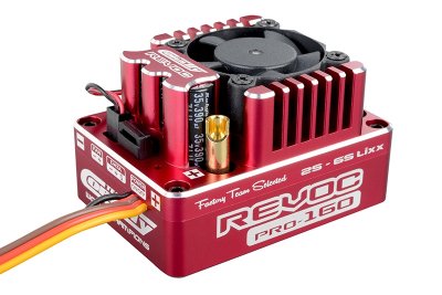REVOC PRO 160 "Racing Factory" - 2-6S regulátor - červený
