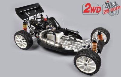 FG Leopard 2020 Competition Buggy, 2WD, čirá karoserie + centrální hydr. brzda