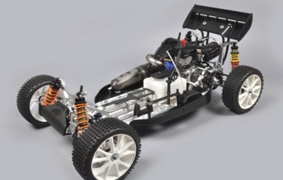 FG Leopard 2020 Competition Buggy, 2WD, čirá karoserie + centrální hydr. brzda