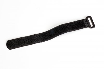 Stahovací pásek na suchý zip 200x 20 mm, černý