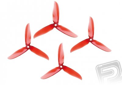 Vrtule DAL T5040C Cyclone 3-list červené, 4 ks.