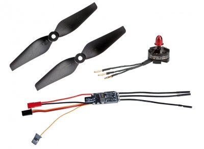 Combo set Telemetr. regul. HOTT 20Amp SBEC + Ultra 2804-2300Kv pra./tlač. (CW) + 2x vrtule