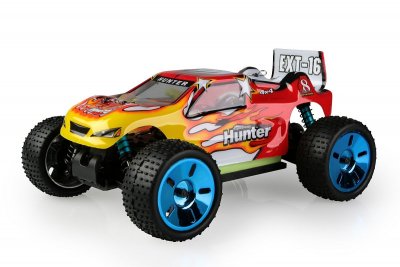 Himoto Truggy 1/16 RTR 2,4GHz Brushless - červená