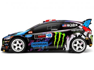 Micro RS4 Ford Fiesta RTR s 2,4GHz RC soupravou, kar. Ken Block RX43