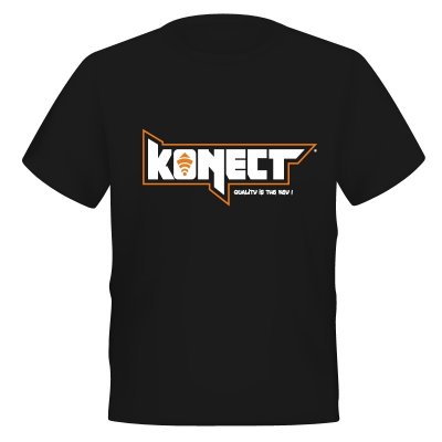 KONECT tričko černé - vel."M"