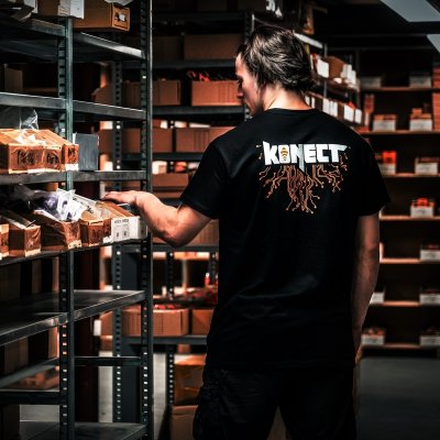 KONECT tričko černé - vel."M"