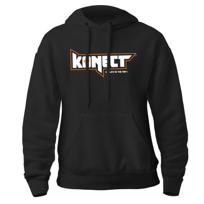 KONECT černá mikina s kapucí - vel."M"