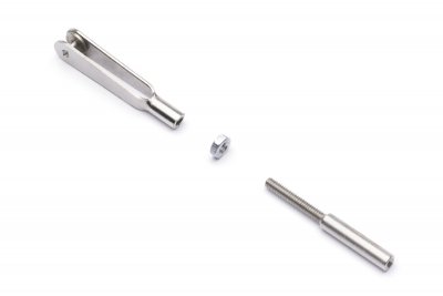 Vidlička kovová M2 s ocelovou spojkou 1,2mm 10ks