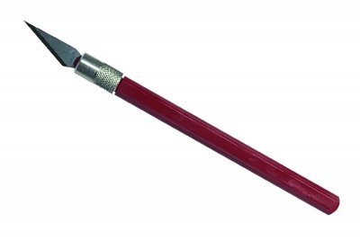 12040 Nůž PRO GRIP #4, blisrt, červený, 1 ks.