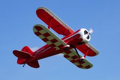 85" Muscle Bipe - Červená/Bílá 2,16m