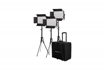 Kit Nanlite 3 light kit 1200DSA w/Trolley Case &amp; Light Stand