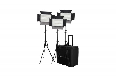 Kit Nanlite 3 light kit 1200DSA w/Trolley Case &amp; Light Stand