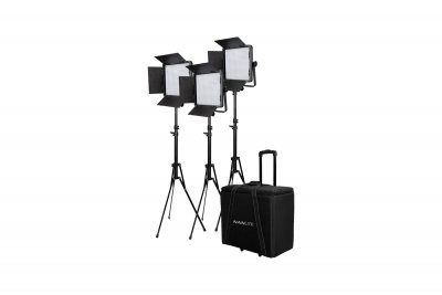 Kit Nanlite 3 light kit 600DSA w/Trolley Case &amp; Light Stand