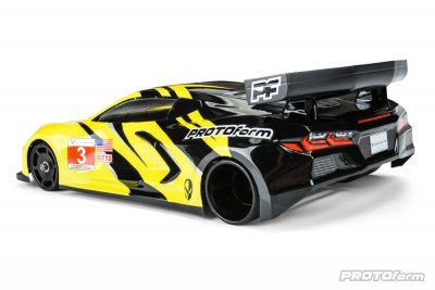 CHEVROLET CORVETTE C8 čirá karoserie pro 1/12 placky