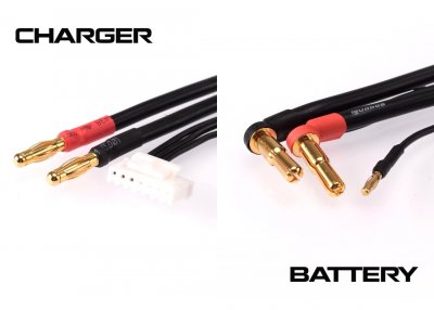 2S černý nabíjecí kabel G4/G5 - dlouhý 600mm - (4mm, 7-pin PQ)