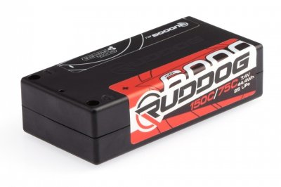 RUDDOG Racing 6000mAh 150C/75C 7.4V Short Stick Pack - EFRA