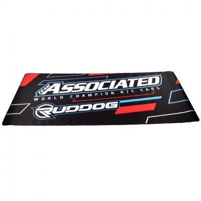 RUDDOG/ASSOCIATED - pracovní podložka 1110x500mm, černo/bílo/modro/červená
