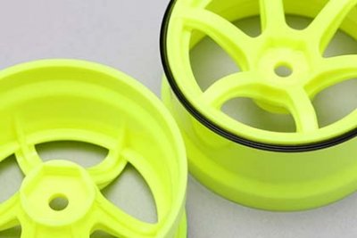 Racing Performer Driftovací disky 6 paprsků 01 (6mm Offset/žluté/2ks)