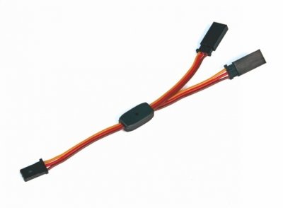 Y-kabel 100mm JR 0,3qmm silný, zlacené kontakty (PVC)