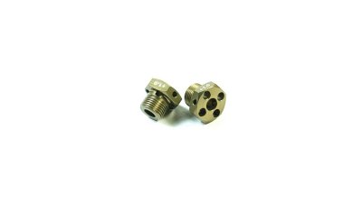 SWORKz hliníkové uanšeče kol 17mm pro 6mm osu, +1mm, 2 ks.